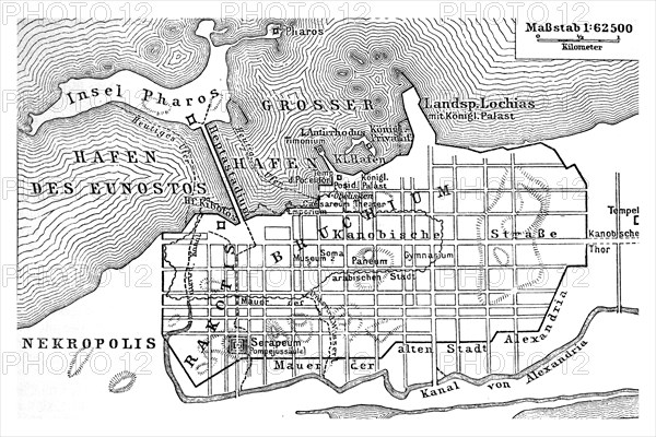 Map of ancient Alexandria