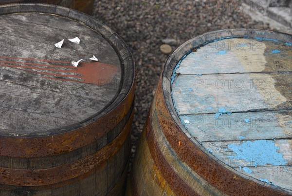 Whiskey barrels from America