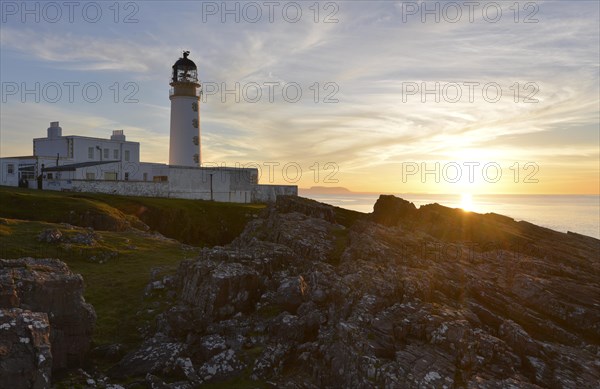 Rua Reidh Lighthouse at sunset