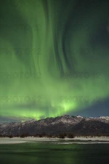 Aurora Borealis over the Knik River Valley