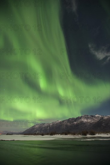 Aurora Borealis over the Knik River Valley