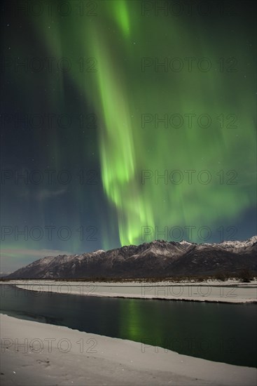 Aurora Borealis over the Knik River Valley