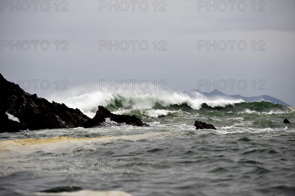 Storm waves at Gore Point in the Gulf of Alaska