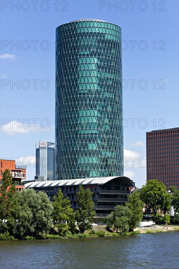 The River Main and Westhafen Tower