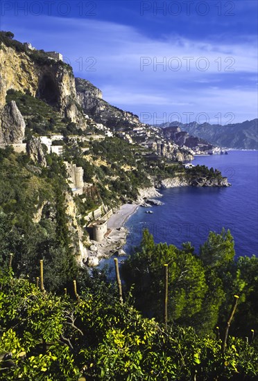 Coastline around Amalfi