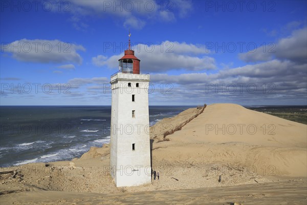 Wandering dune and the Rubjerg Knude lighthouse