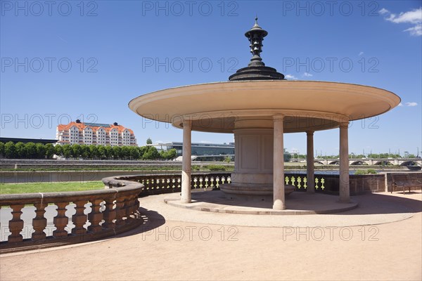 Glockenspiel Pavilion on the river bank at Neustadt