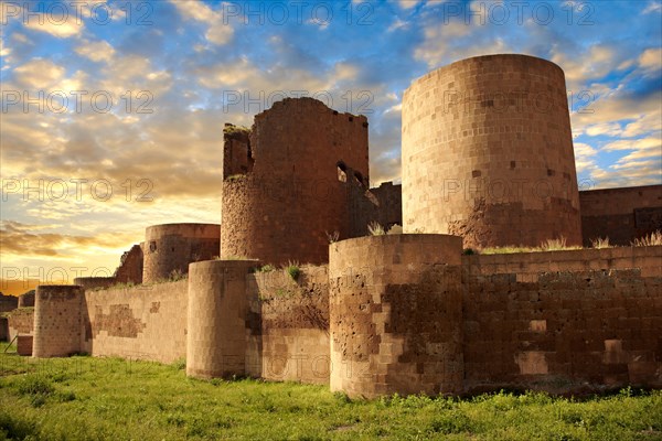 Ruins of the Armenian city walls built by King Smbat of Ani