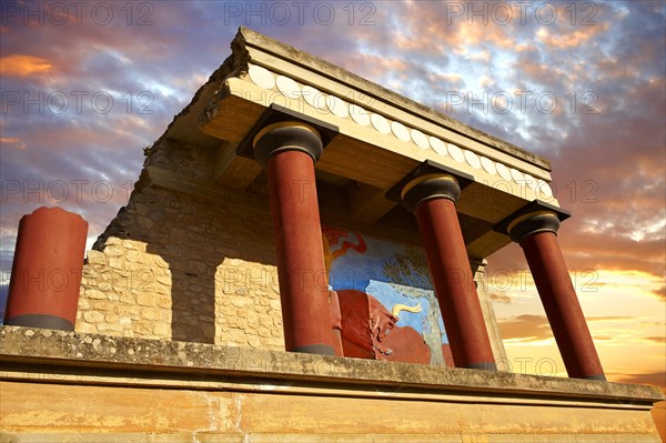Arthur Evans reconstruction of the North Propylaeum