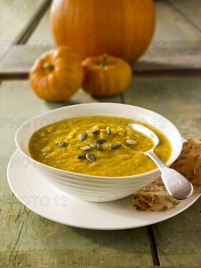 Pumpkin and bacon soup