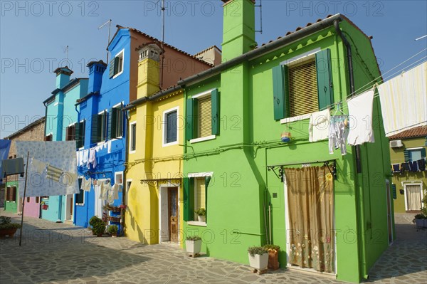 Colourful houses of Burano island