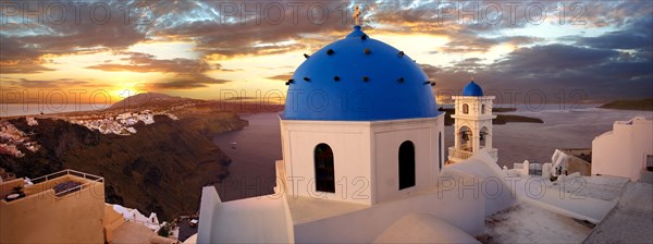 Blue domed church of Imerovigli