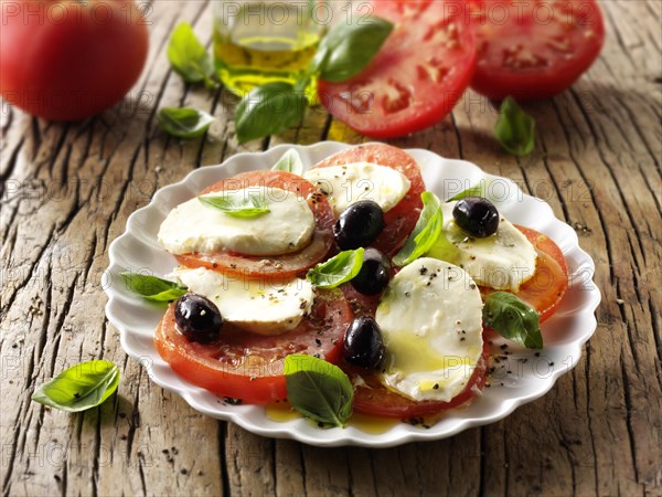 Buffalo mozzarella and tomato salad