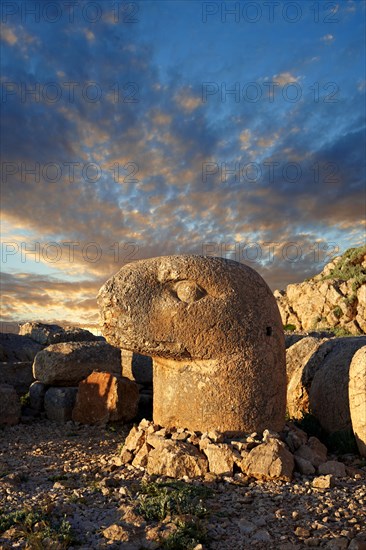 Tomb of Commagene King Antiochus 1 on top of Mount Nemrut