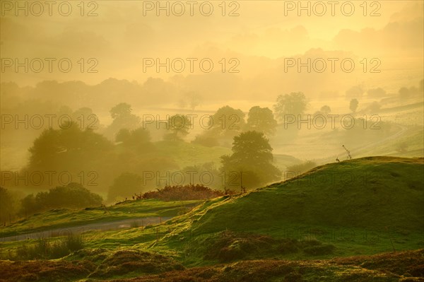 Sunrise over Rosedale viewed from Chimney Bank