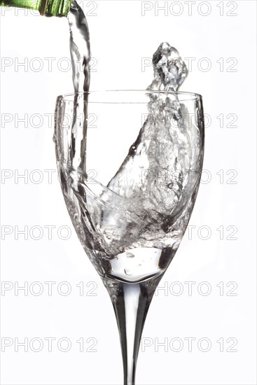 Fresh water being poured into a glass