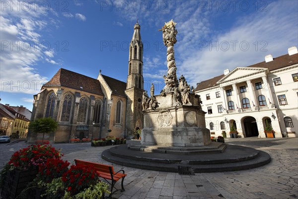 The Holy Trinity Statue and the Goat's Church