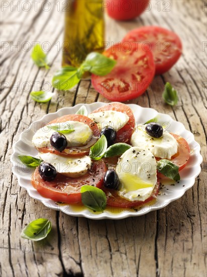 Buffalo mozzarella and tomato salad