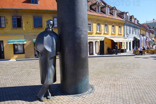 Statue of Croatian novelist