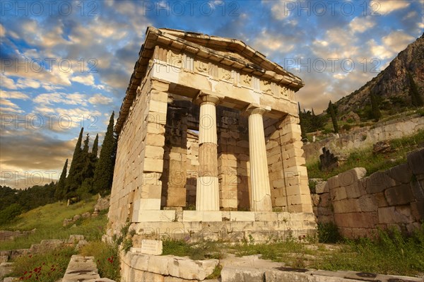 The reconstructed Treasury of Athens
