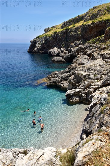 Cove beach at Riserva Naturale dello Zingaro