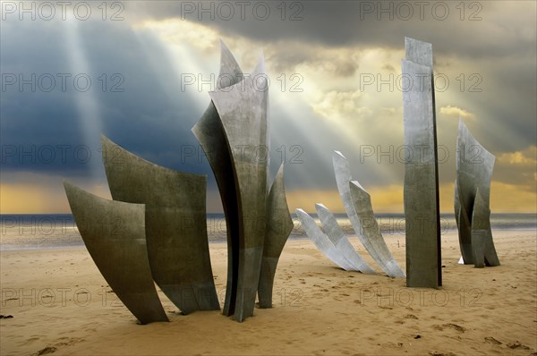 Les Braves' Second World War D-Day landing Memorial on Omaha Beach