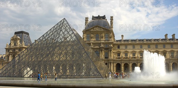 Glass pyramid entrance of the Louvre