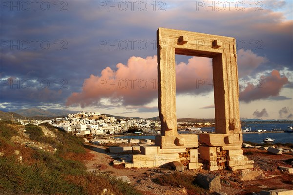 Doorway of the ruins of the Temple of Apollo