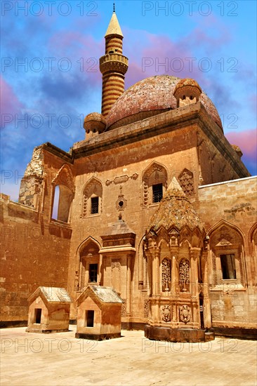 Courtyard of Ishak Pasha Palace