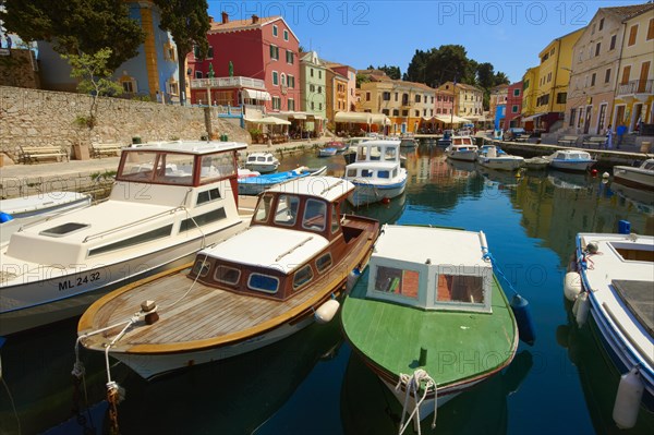 Boats in the fishing harbour of Veli Losinj