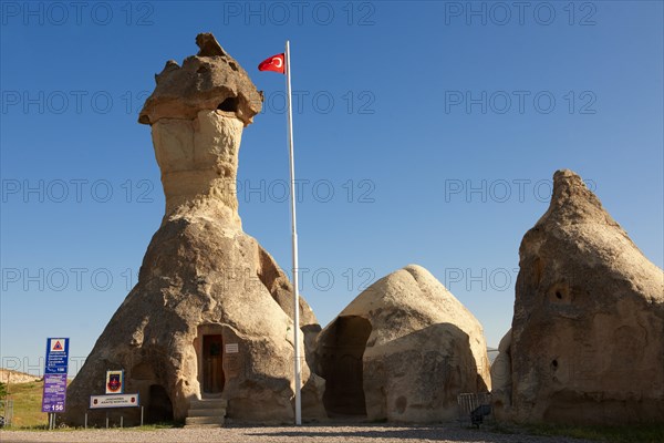 Fairy Chimneys Police Station near Zelve