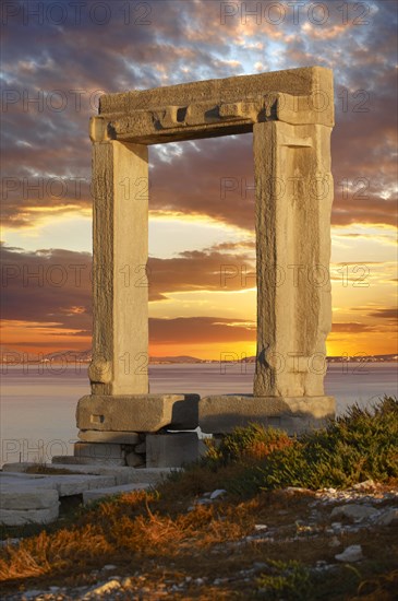 Doorway of the ruins of the Temple of Apollo