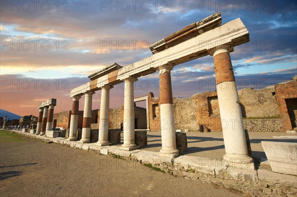 The Roman Columns of The Building of Eumachia