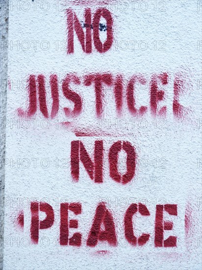 No justice no peace'