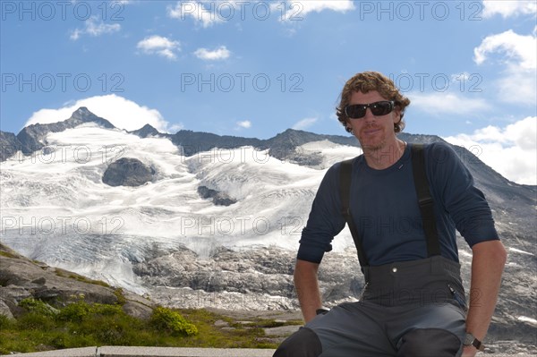 Mountaineer taking a rest