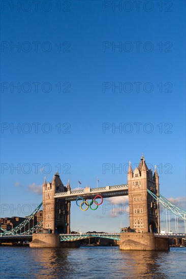 Olympic Rings on Tower Bridge