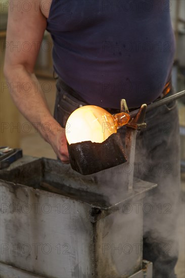 Glassblower at work