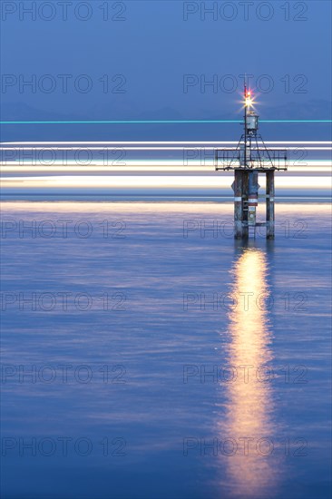 Lighthouse on the Hoernle headland in Konstanz