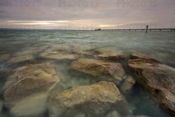 Early morning on the shores of Lake Constance near Altnau