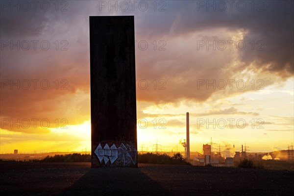 Steel slab on Schurenbachhalde