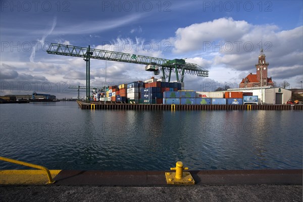 Dortmund harbor with the old Port Authority