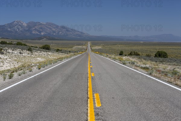 Dead straight highway