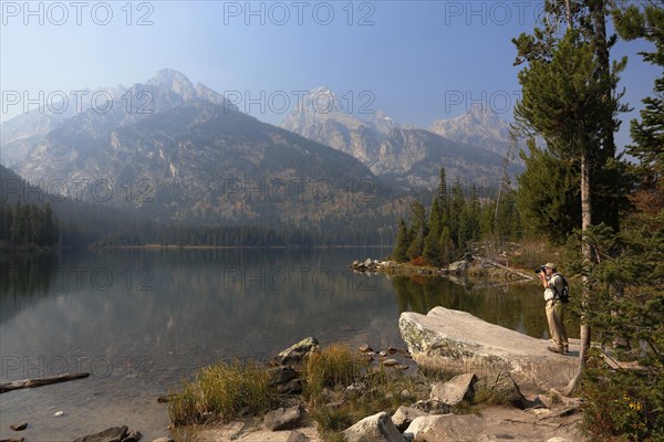 Taggart Lake with a photographer