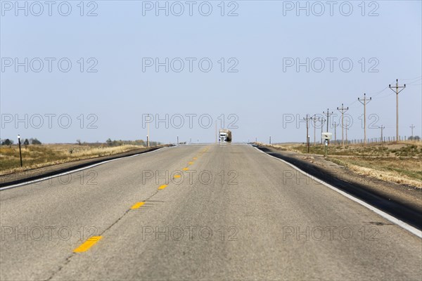 Heat haze on a country road