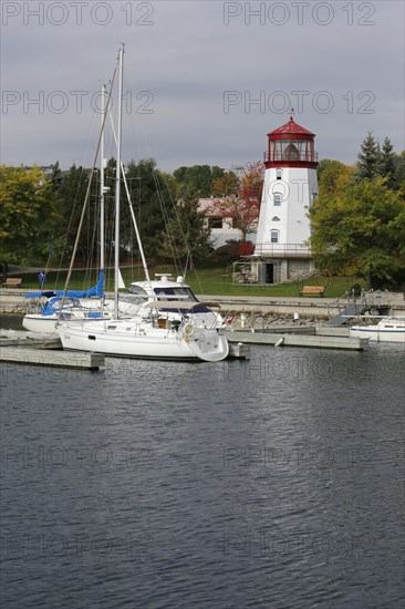 Port and lighthouse of Prescott