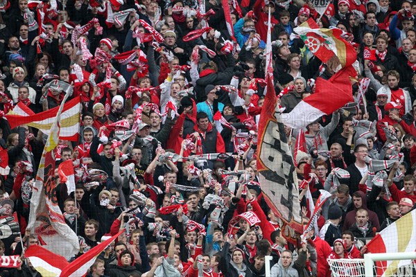 Fans of FSV Mainz 05 during the match FSV Mainz 05 - TSG 1899 Hoffenheim