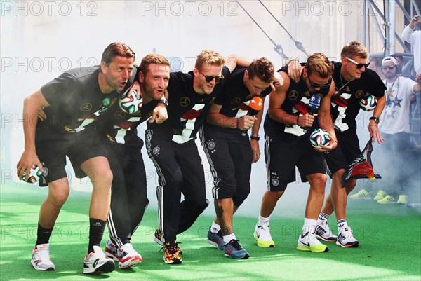 Reception of the German national team after their victory at the FIFA World Cup 2014