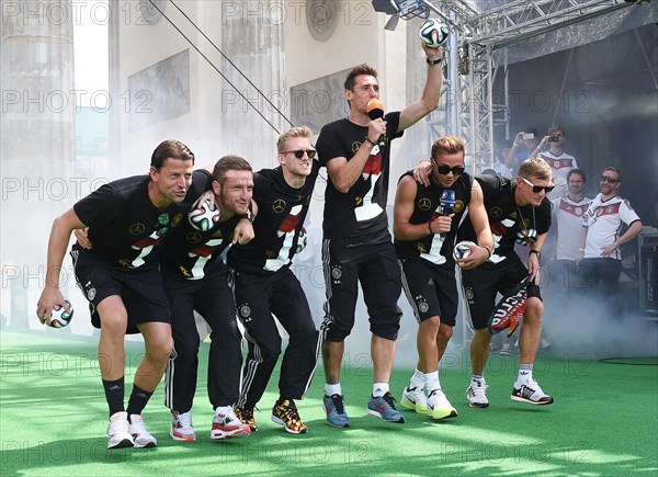 Reception of the German national team after their victory at the FIFA World Cup 2014