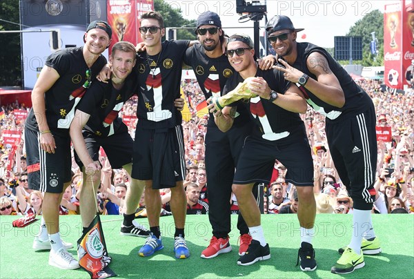 Reception of the German national team after their victory at the FIFA World Cup 2014