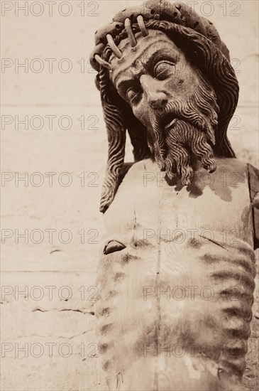 Old wooden sculpture in Vadstena Abbey